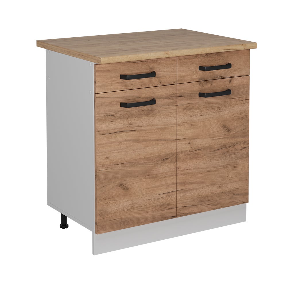 Vicco Szafka dolna do kuchni R-Line, Złoty dąb energetyczny, 80 cm BP Dąb