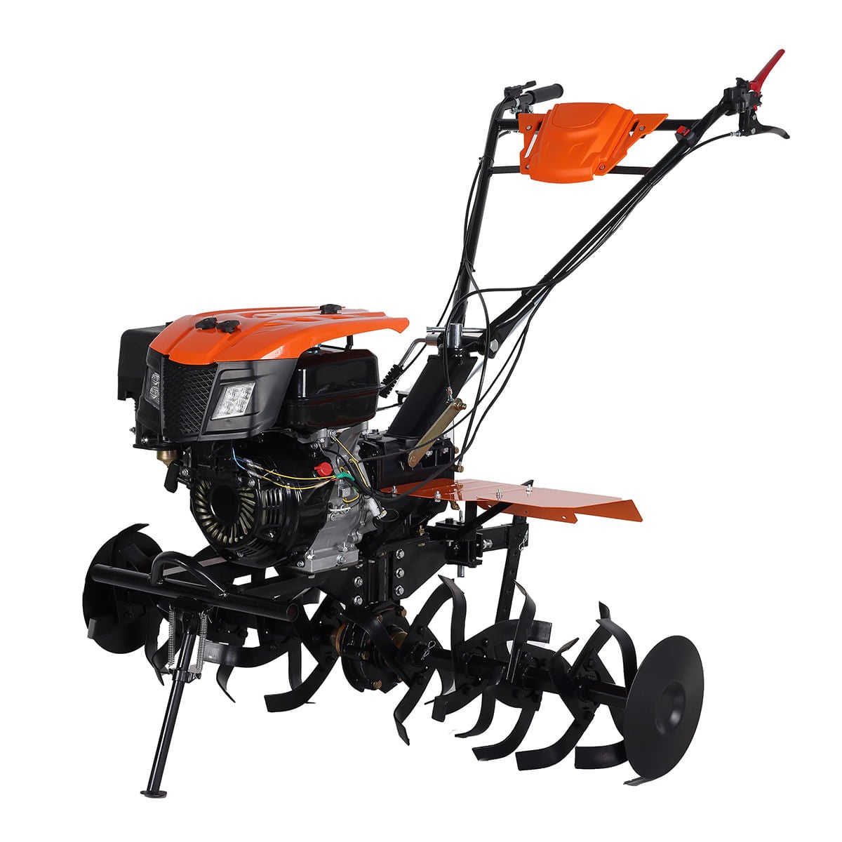 Motocultor pe benzina Wolfson Imperio 10 CP cu far si roti de transport 6.50x12, latime de lucru 70-140cm