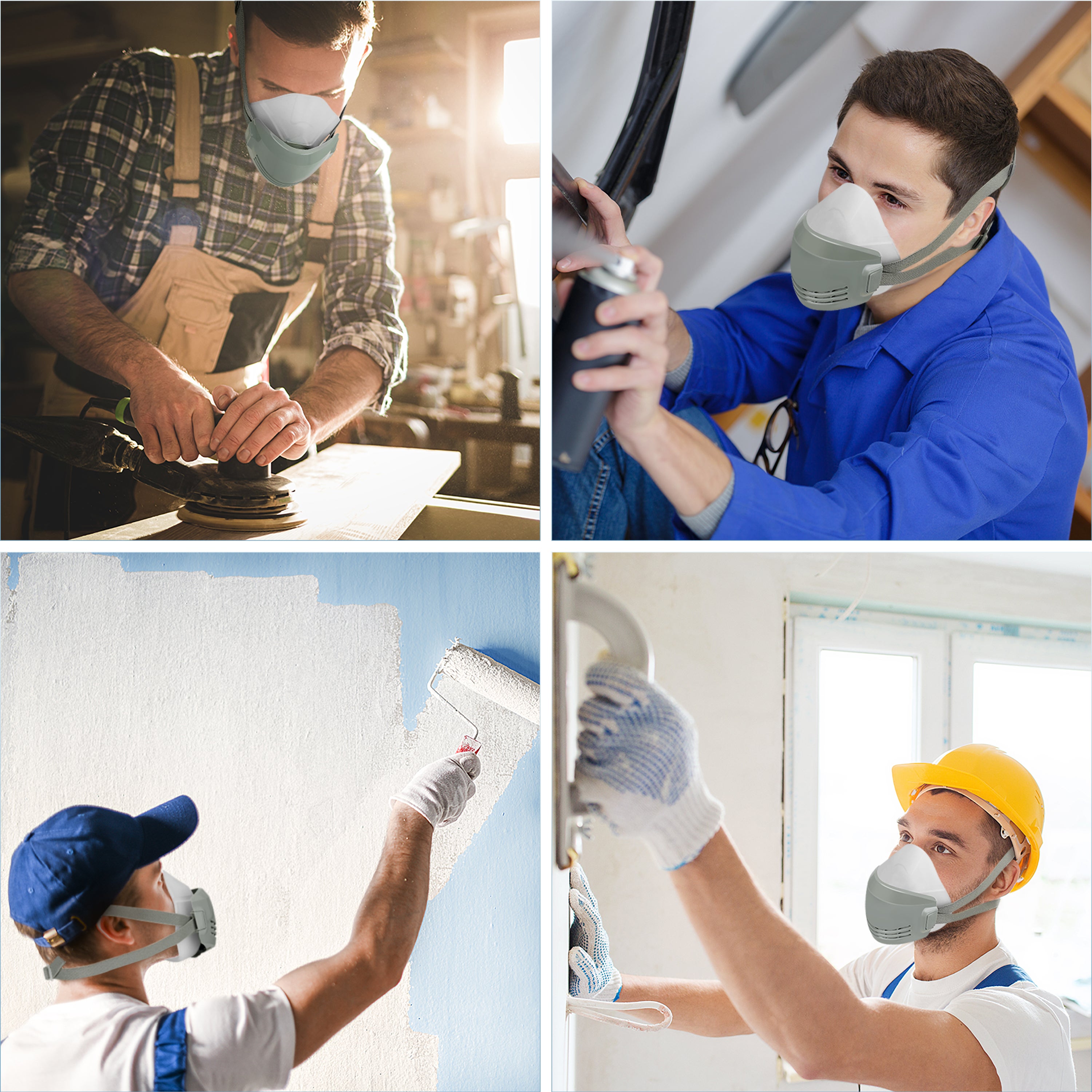 AirGearPro D-200 Masque de Protection Respiratoire Réutilisable, Anti poussière - 5