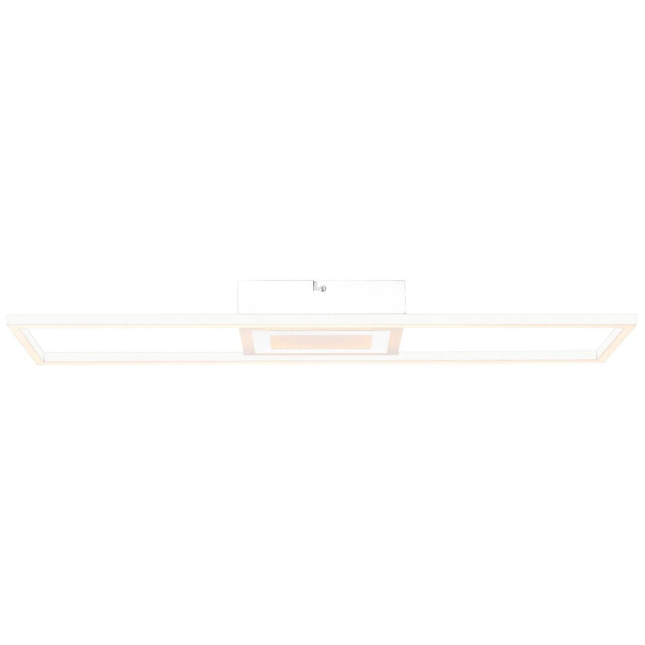 Lampa BRILLIANT, lampa sufitowa Besson LED 75x22cm biała, 1x wbudowana dioda LED, wbudowana dioda LED 32W, (3300lm, 3000K), ściemniana w 3 krokach za