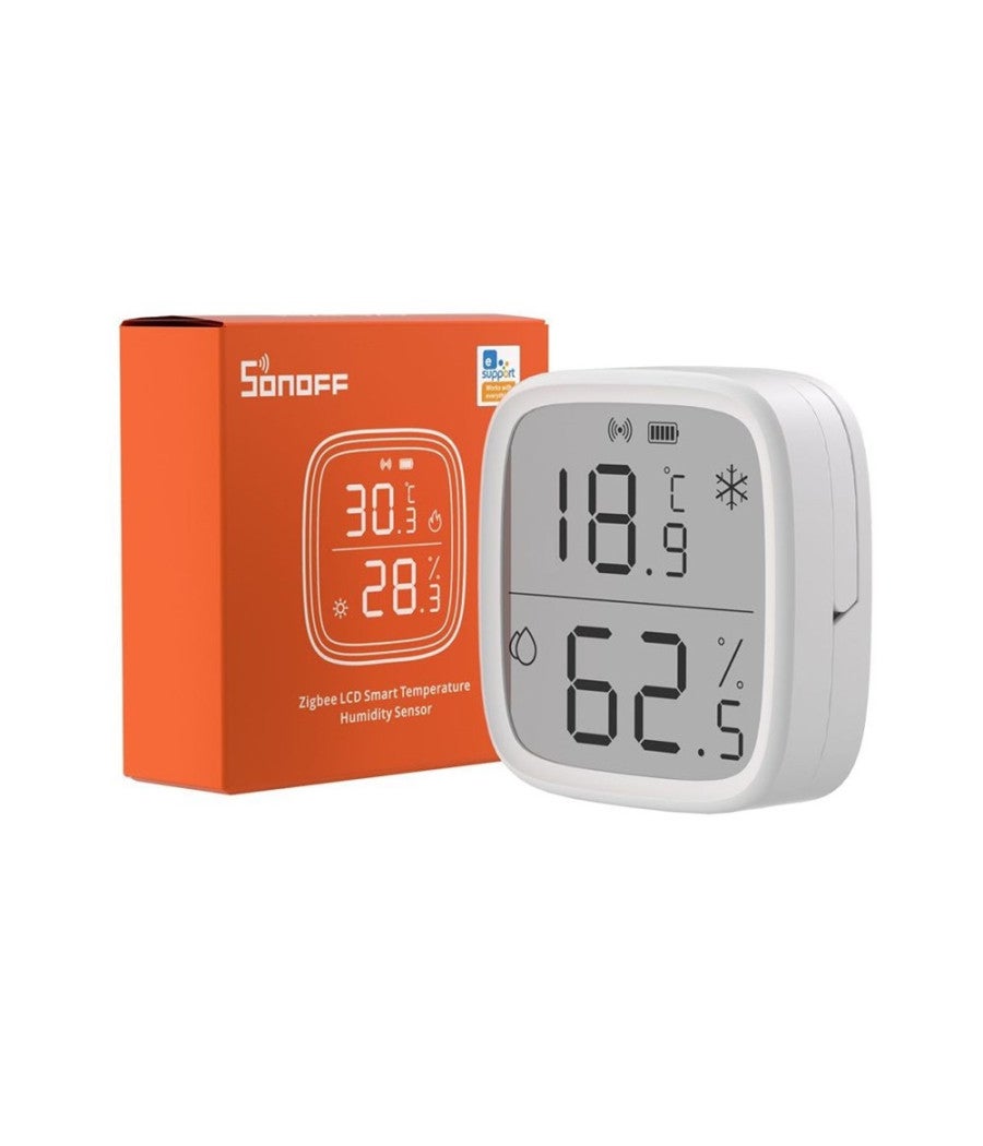 SONOFF SNZB-02D Zigbee Termometro Igrometro Con Display LCD, Sensore Temperatura E Umidità Per Casa