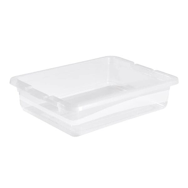 Boîte de rangement plate 7 litres - Transparent - 2