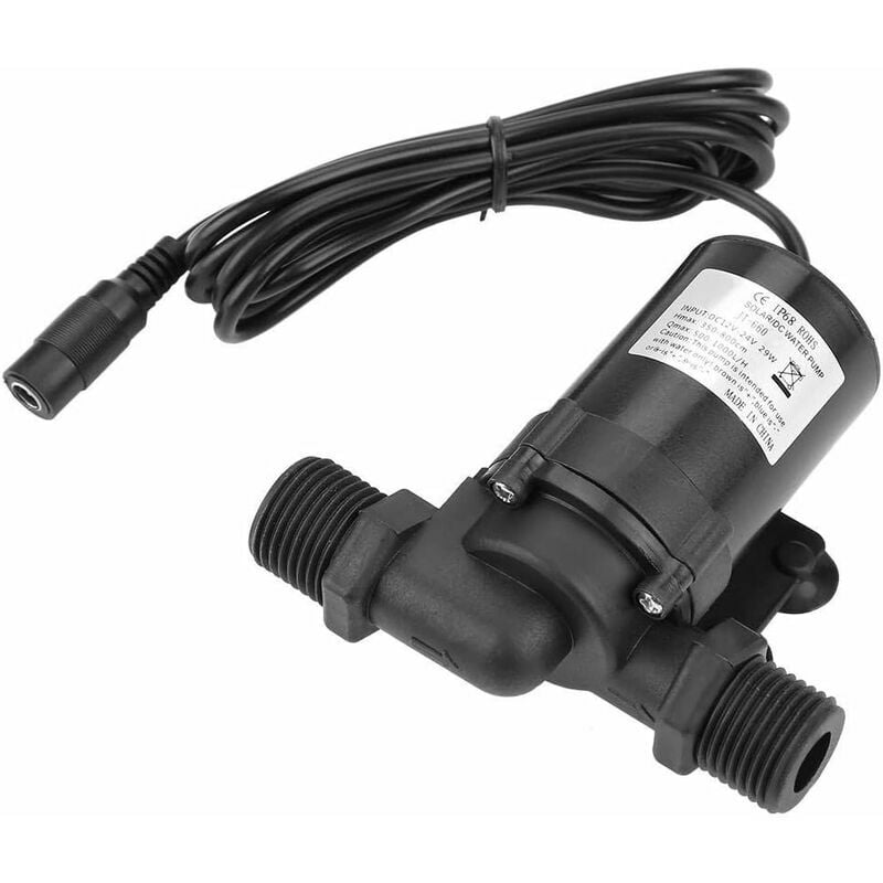 Pompa wodna zasilana energią słoneczną, bezszczotkowa pompa obiegowa prądu stałego do wysokich temperatur, niskie zużycie energii, wysokowydajna pompa