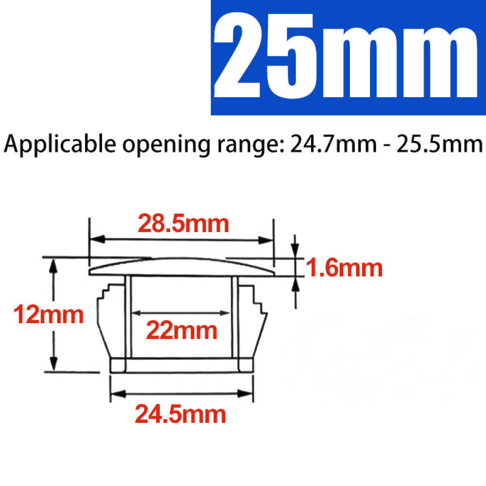 Bouchon Obturateur RS PRO Non Fileté, 38.1mm, De Perçage 42.1mm, En Nylon 66 | RS