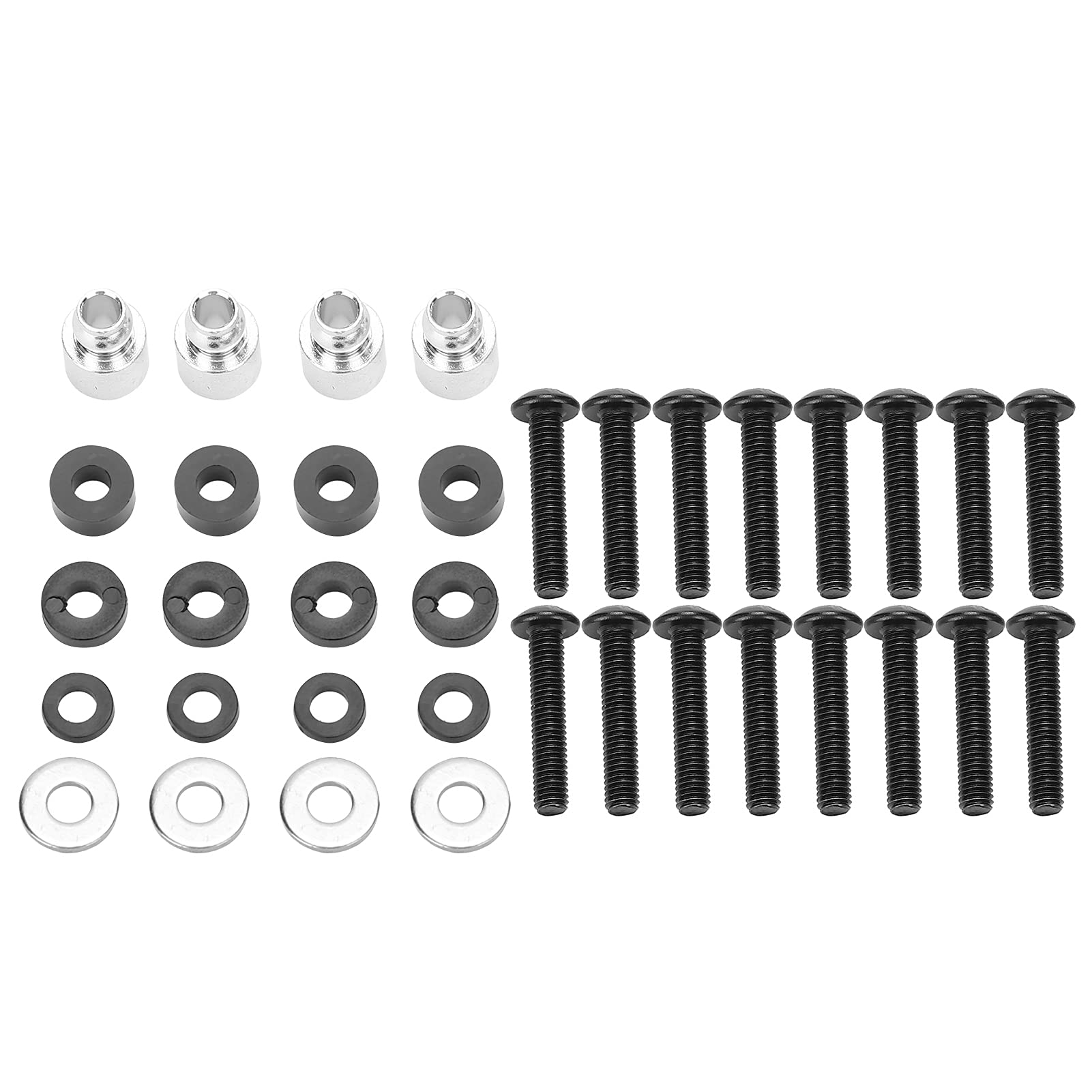 Ammortizzatore anteriore e posteriore in metallo RC da 4 pezzi per auto RC SLASH 1/10 (rosso) - 9