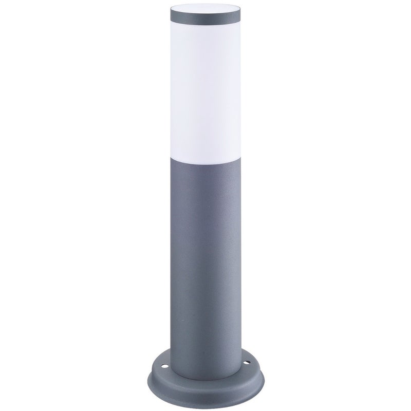 Lampa ogrodowa stojąca Oslo szara 1xE27x10W IP44 wym: 45 x 7,6 x 7,6 cm aluminium Polux