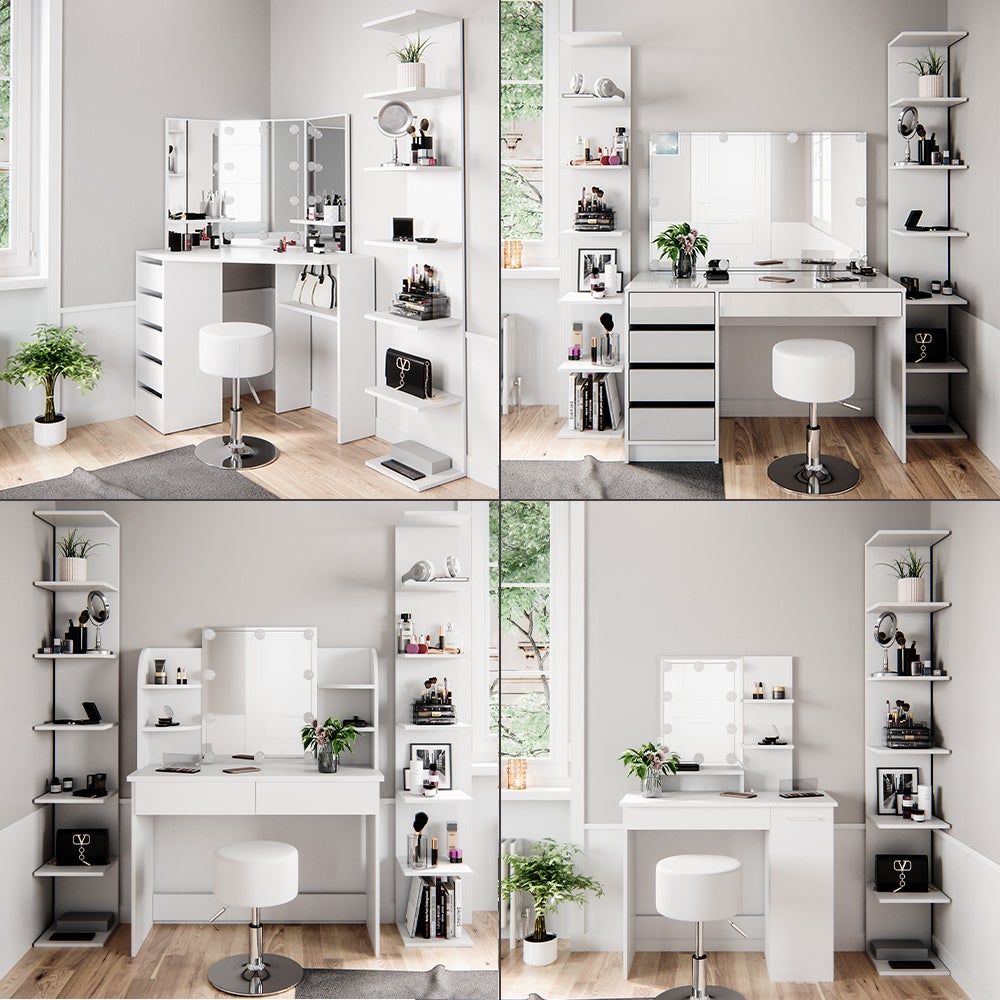 Vicco Étagère Paolo, Blanc, 30x190cm - 8