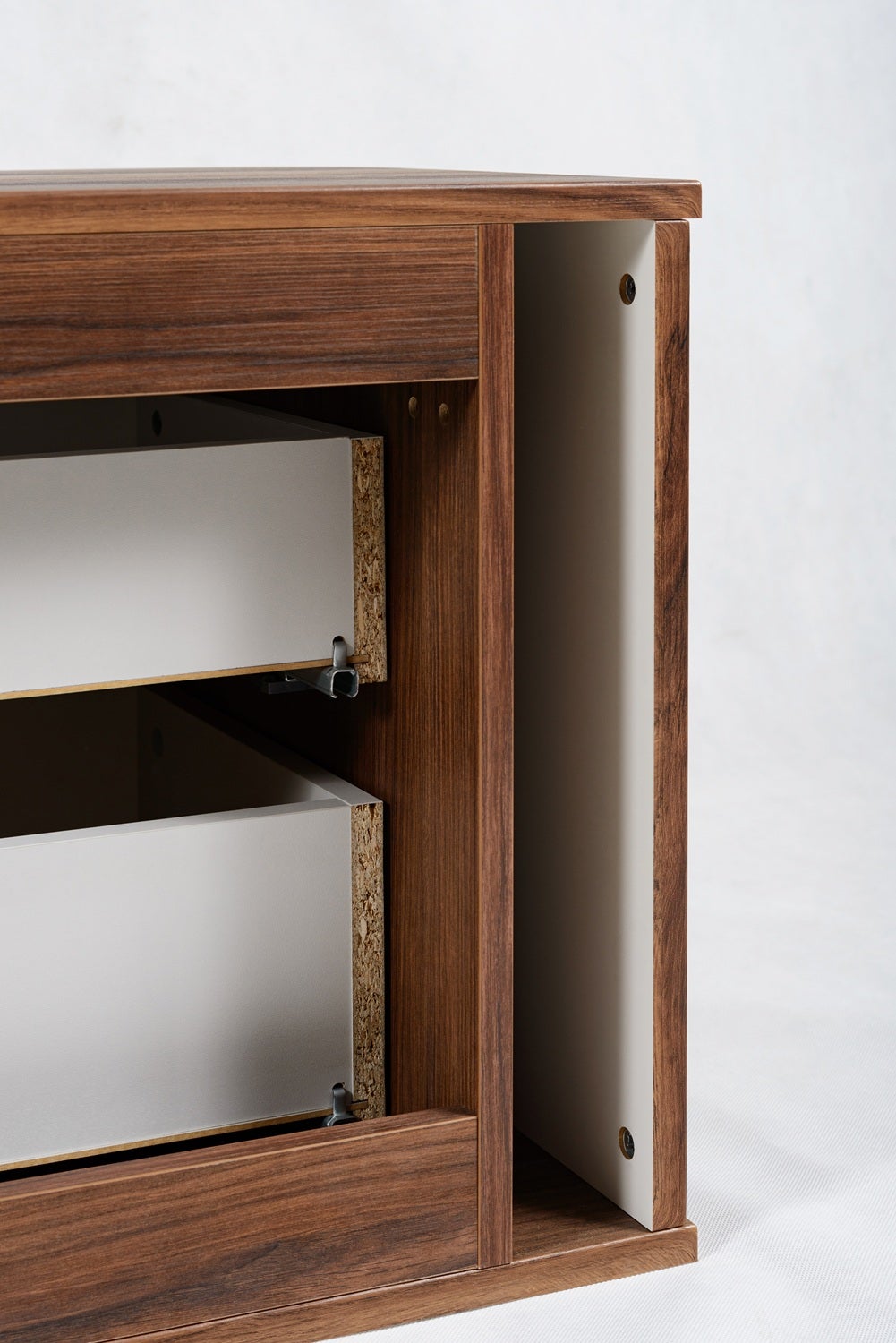 Meuble sous-vasque à suspendre GLAMOUR coloris noyer foncé 100 cm - 8