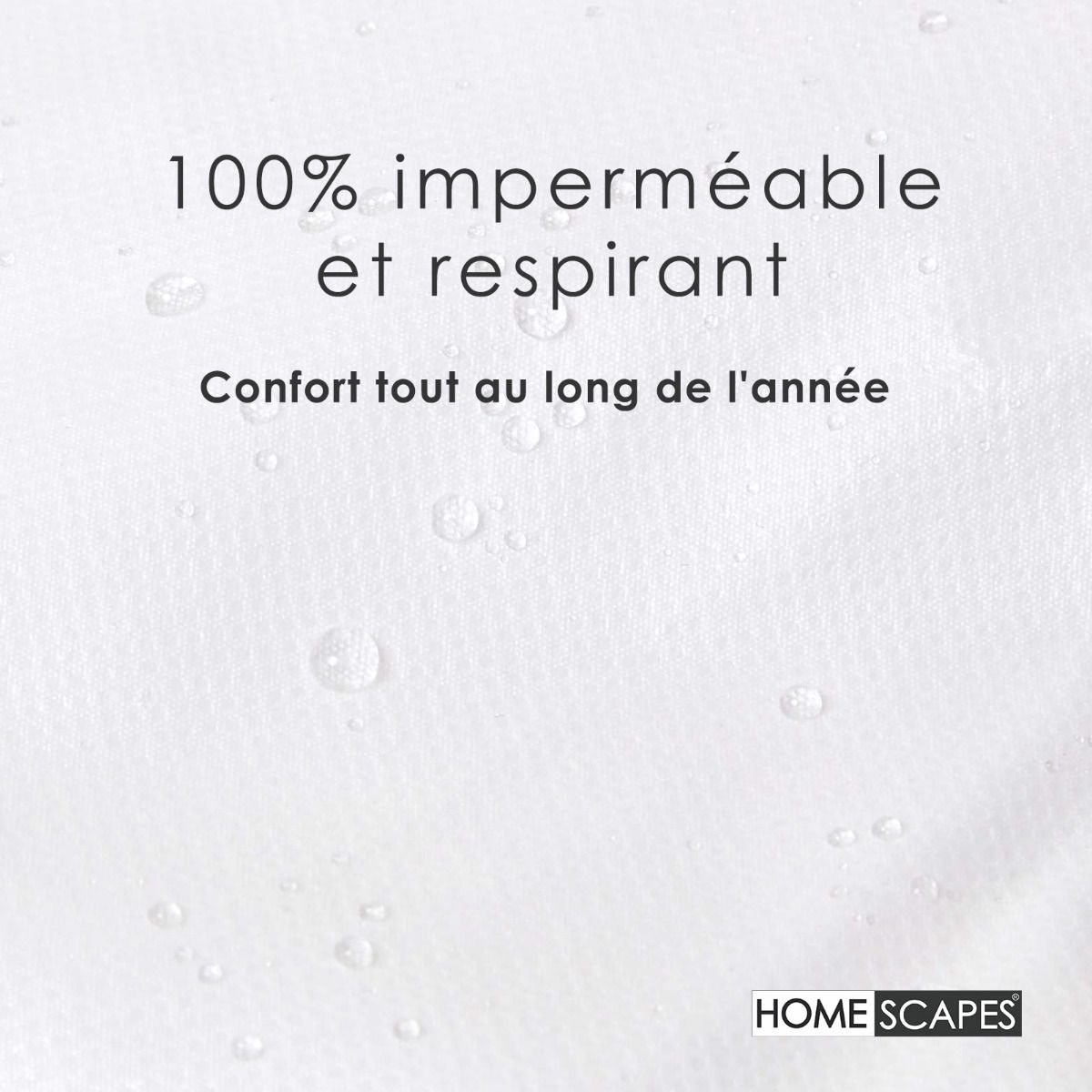 Capa de edredão impermeável Homescapes, 240 x 220 cm - 3