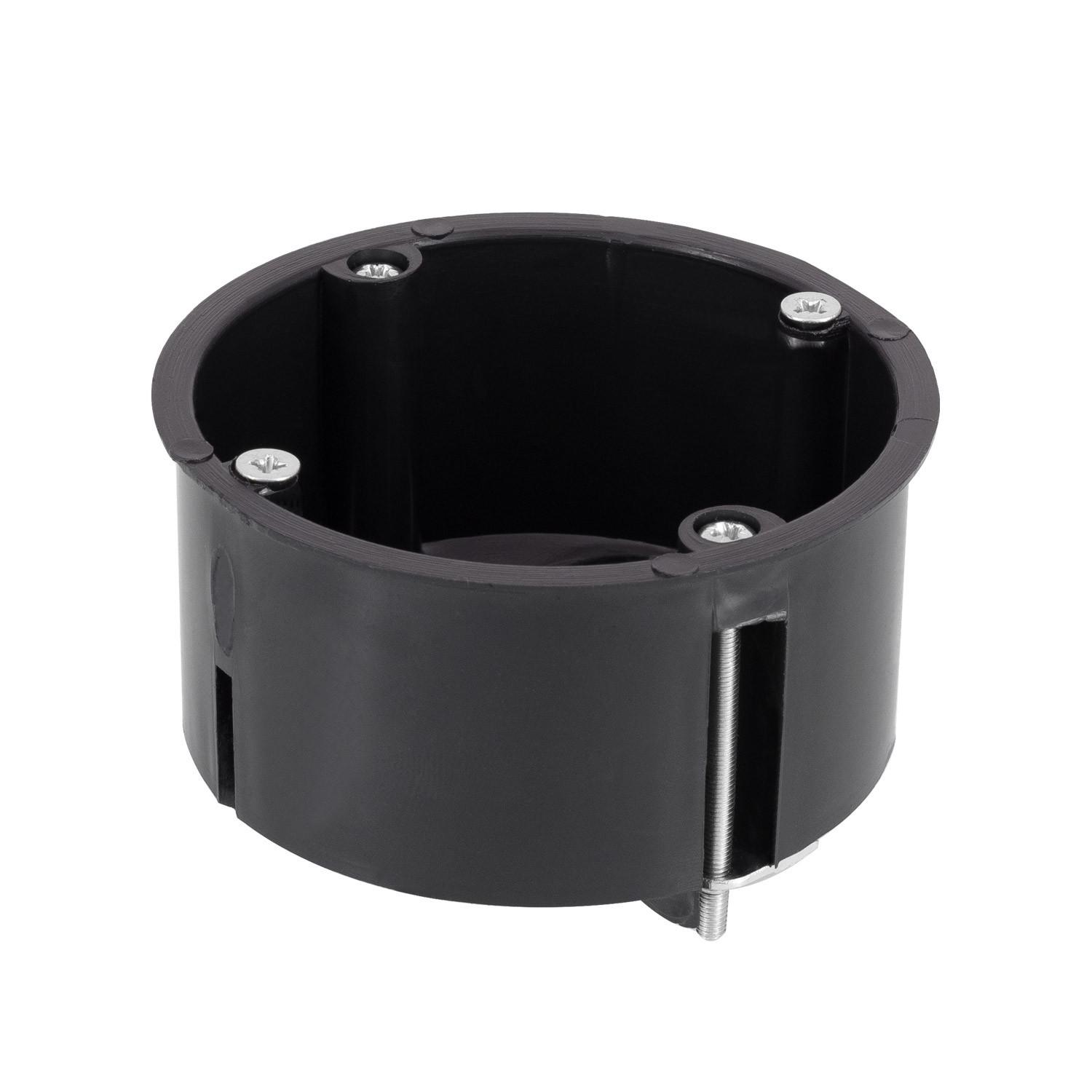 Boîte de Dérivation Universelle Encastrable pour Pladur Ø72x48mm Noir Leroy Merlin