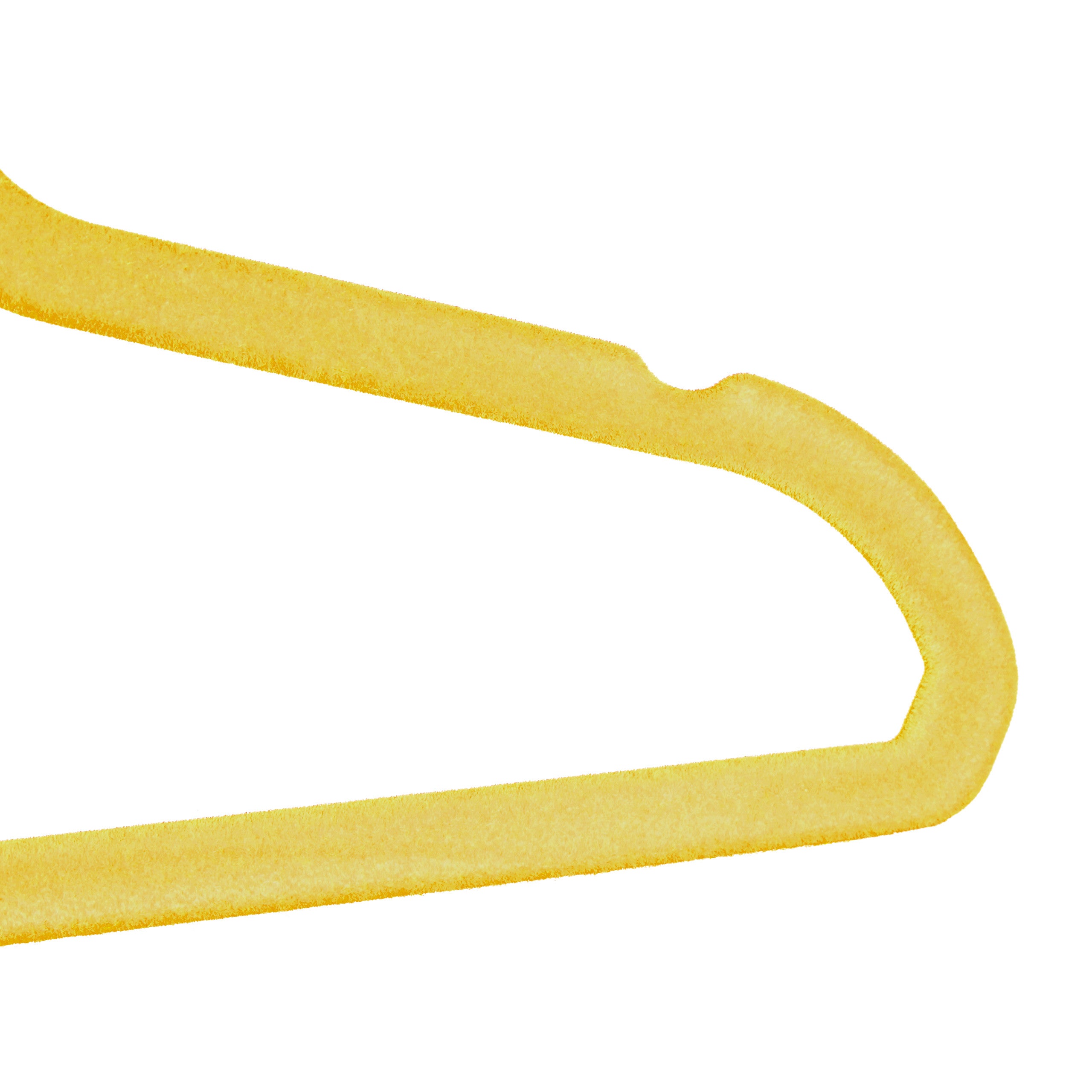 100 x Cintres enfants antidérapant vêtements bébé enfant velours, crochet 360°, jaune, 18 x 28 x 0,5 cm, Relaxdays - 7