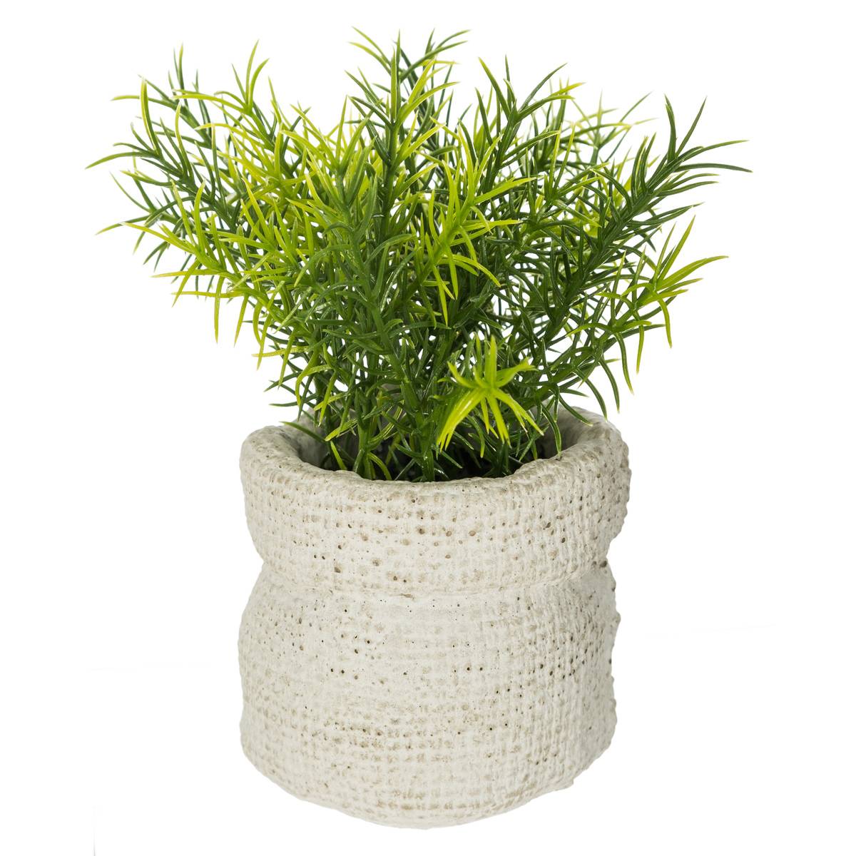 Plante Artificielle Pot Ciment H14cm Multicolore - Atmosphera Créateur d'intérieur - 3