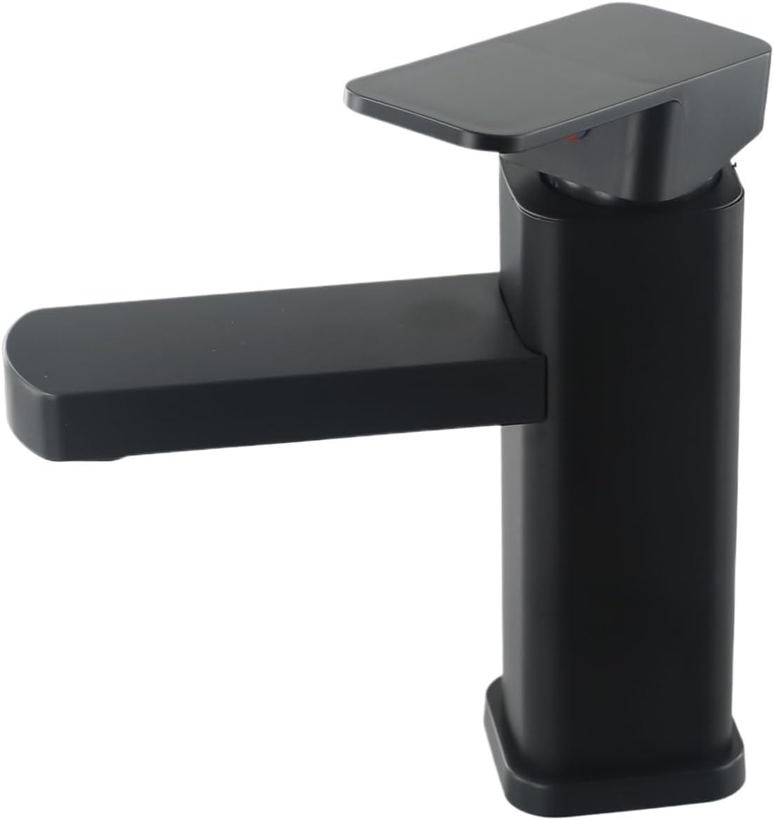 Kran do wody ciepłej i zimnej do łazienki - odpowiedni do łazienek, umywa, zlewów itp. - z wężem doprowadzającym wodę, 1 sztuka, czarny.