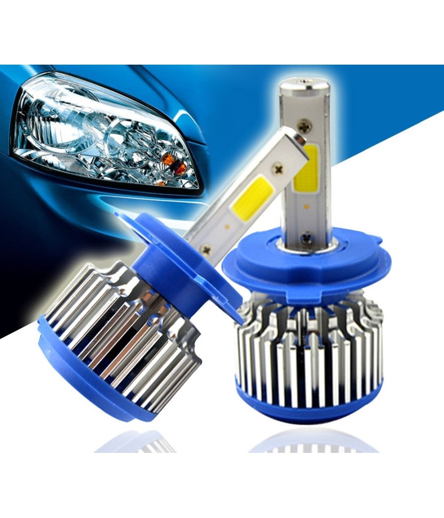 Trade Shop - Kit H7 Lampade A Led Cree Full Led 2600 Lumen 6000k 24w Ip68 Led Cree Cob 360° - - 2