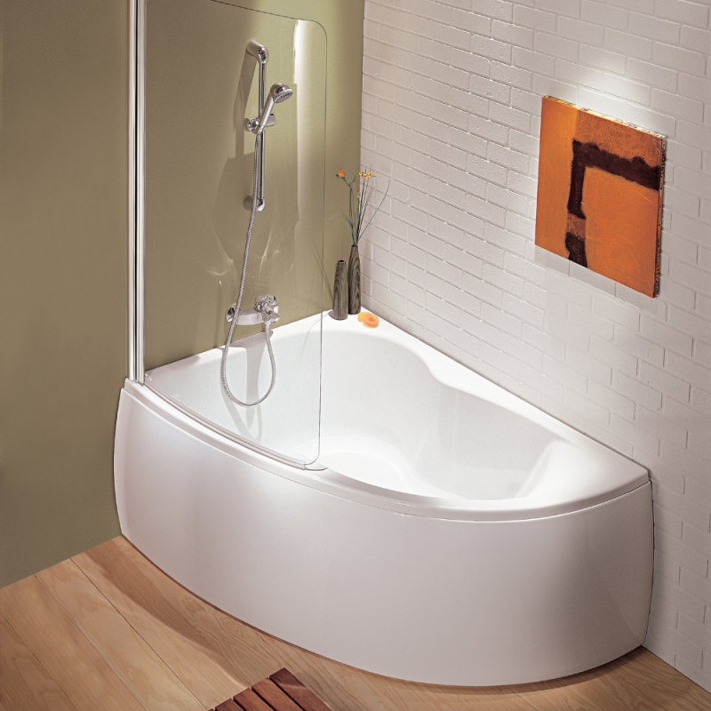 Pack baignoire d'angle 150 x 100 cm JACOB DELAFON Micromega Duo version gauche + tablier de baignoire - 3