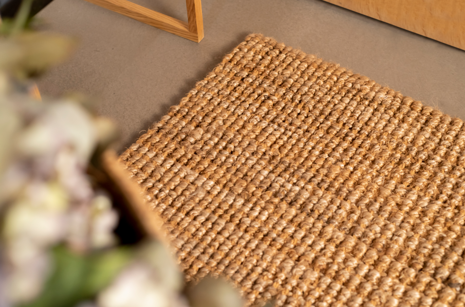 Tapis en jute 80x150 cm Santorini – Pied de lit, Naturel, Tissage Plat, Tressé Artisanale et Style Bohème Méditerranéen - 2