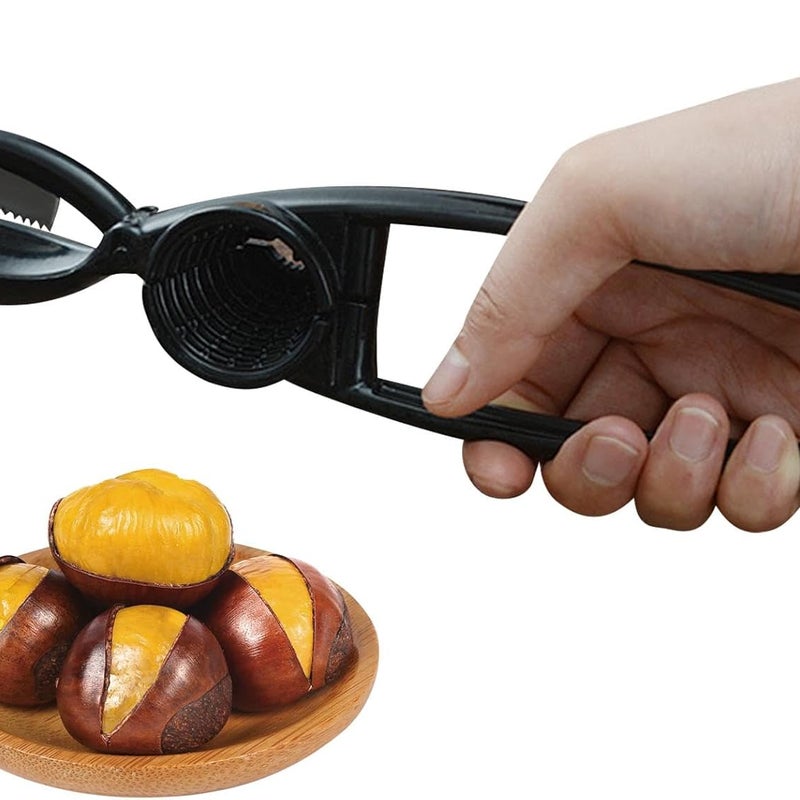 Dziadek do orzechów, otwieracz do orzechów, otwieracz do orzechów z antypoślizgowym metalem, narzędzie do cięcia orzechów, wielofunkcyjny dziadek do o