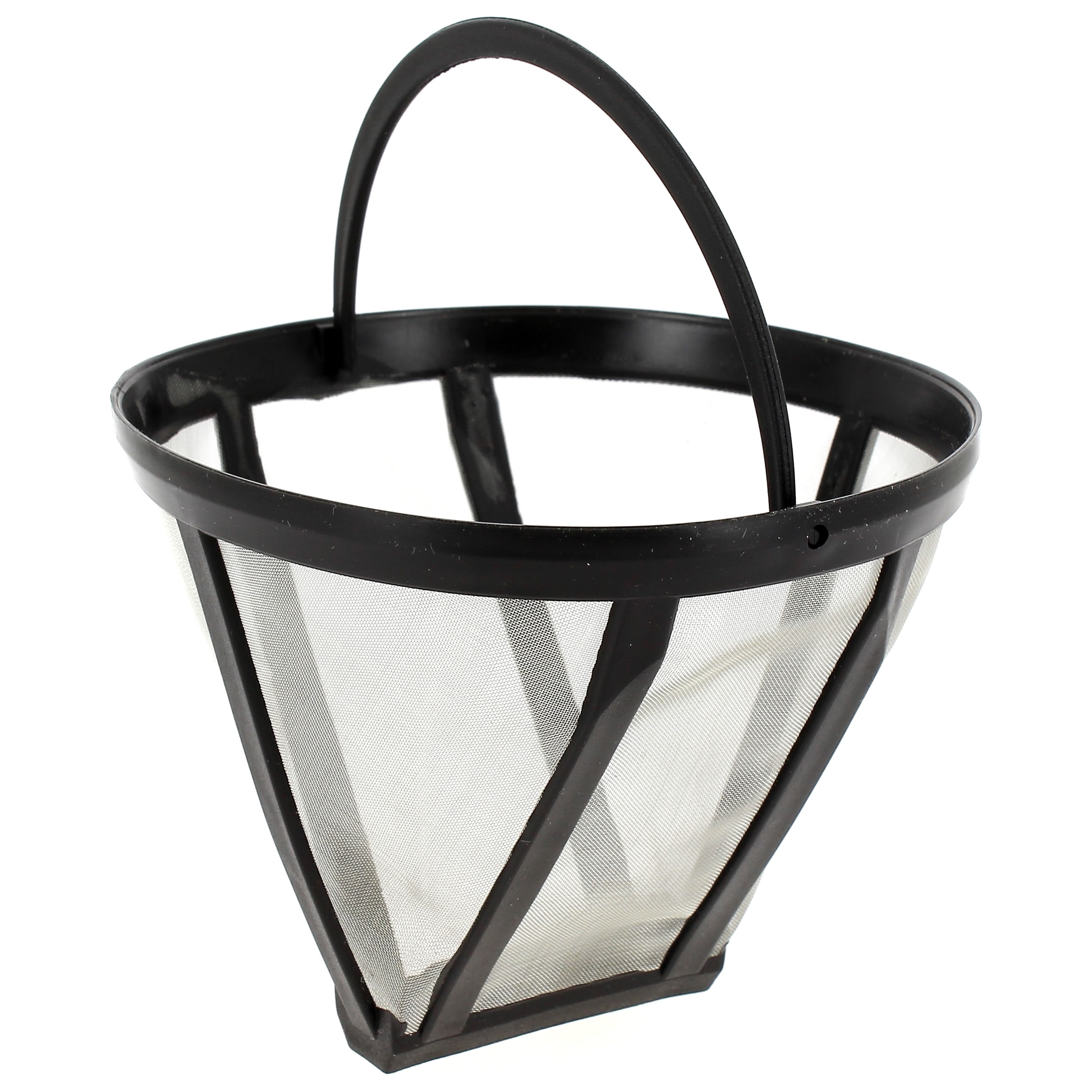 STCRERAG 2 PCS Filtre Cafetiere en Acier Doré 304 10cm 100 Mailles Filtre à Café Permanent