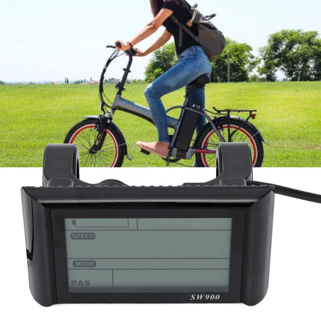 Display per Bicicletta Elettrica GD01, Display LCD 36V 48V con Spina Impermeabile a 5 Pin, Compatibile con Controller JN, Adatto per Manubrio da 22,2 MM Display per Bicicletta Elettrica GD01, Display LCD 36V 48V con Spina Impermeabile a 5 Pin, Compatibile con Controller JN, Adatto per Manubrio da 22,2 MM