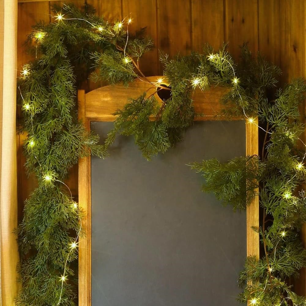 Ghirlanda di Natale Ghirlanda di Natale Fiocco di neve artificiale Pino Ghirlanda di Natale Regali per decorazioni per feste di Natale Ghirlande di Natale per caminetti Ghirlande di Natale per porta
