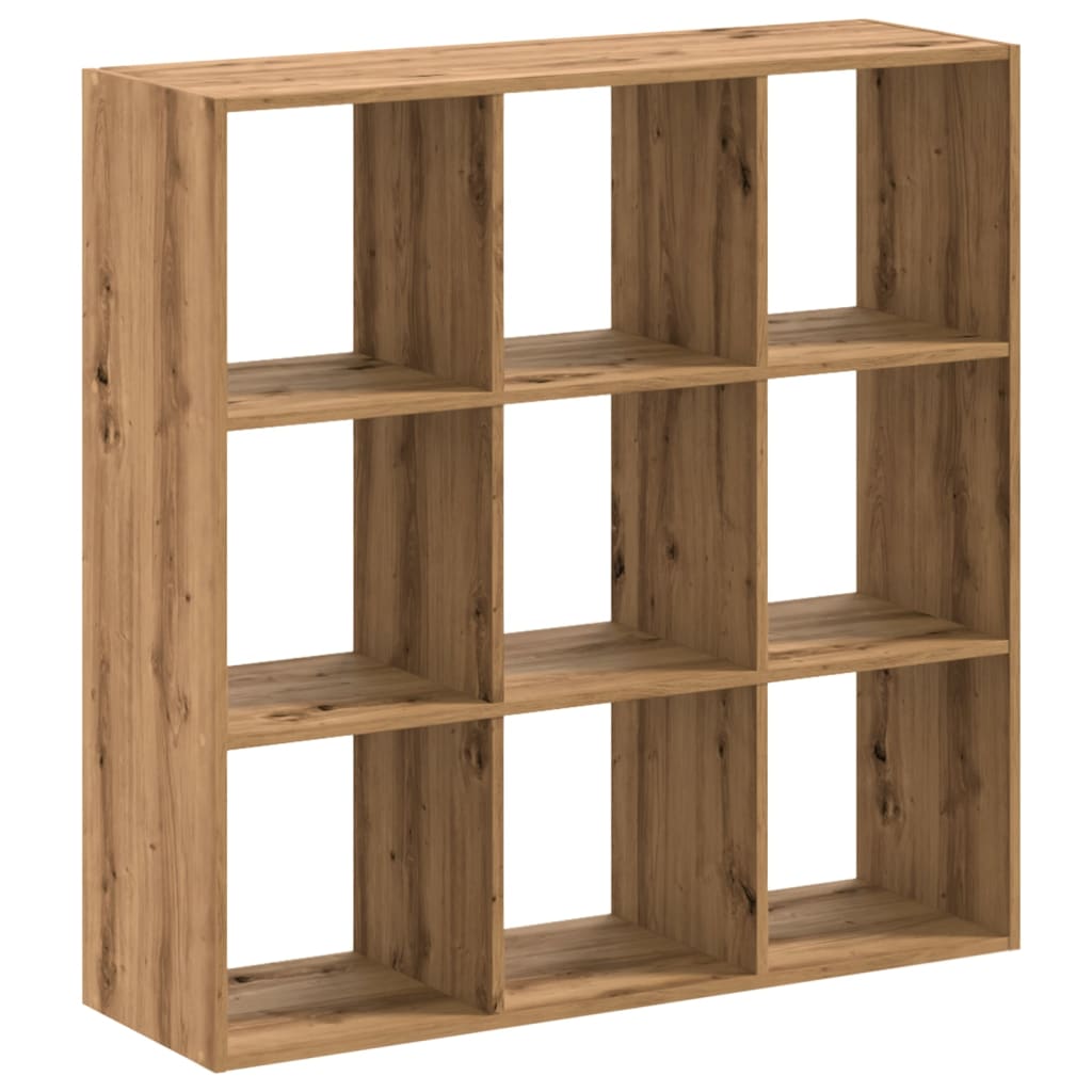 Bibliothèque pour Séjour en Bois Marron H. 102 x l. 102 x P. 32 cm - 6