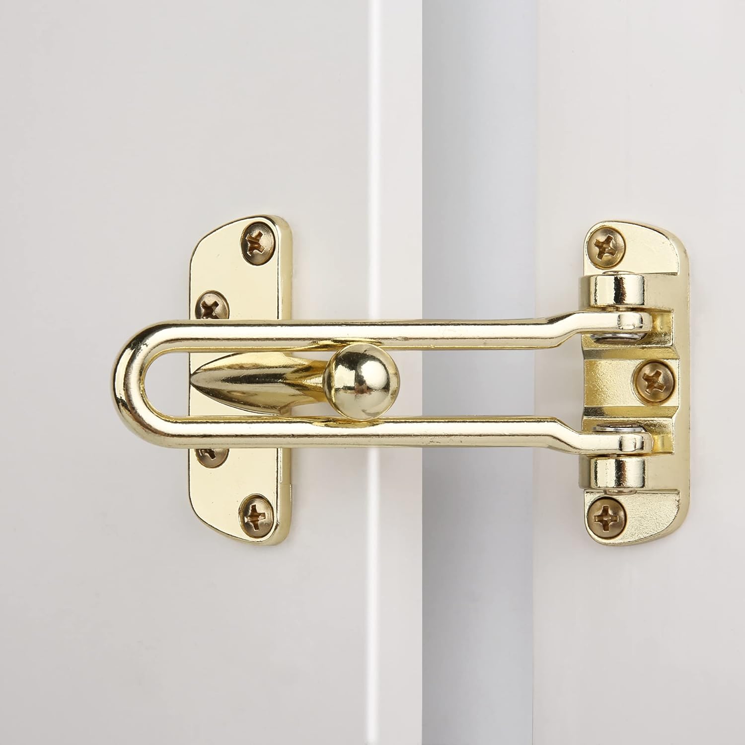 Serrure De Sécurité Pour Porte Enfant - Loquet Sans Perçage, Protection Anti-pincement, Pour Poignées De Porte (ABS)