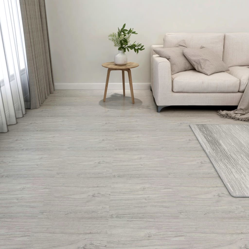 Maison exclusive - tarimas autoadhesivas 20 uds pvc 1,86 m² gris claro