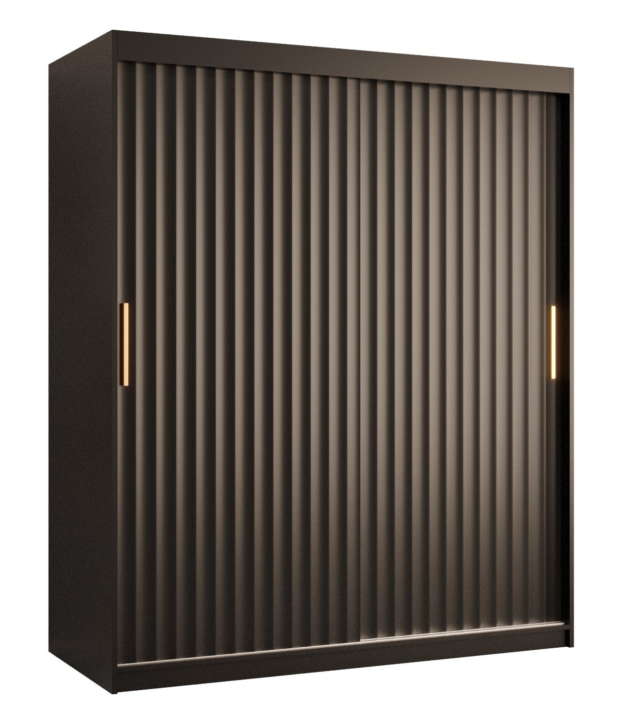 Szafa przesuwna garderoba RIFLO WAVE 1 150 x 62 x 200 cm Czarny - Abiks Meble