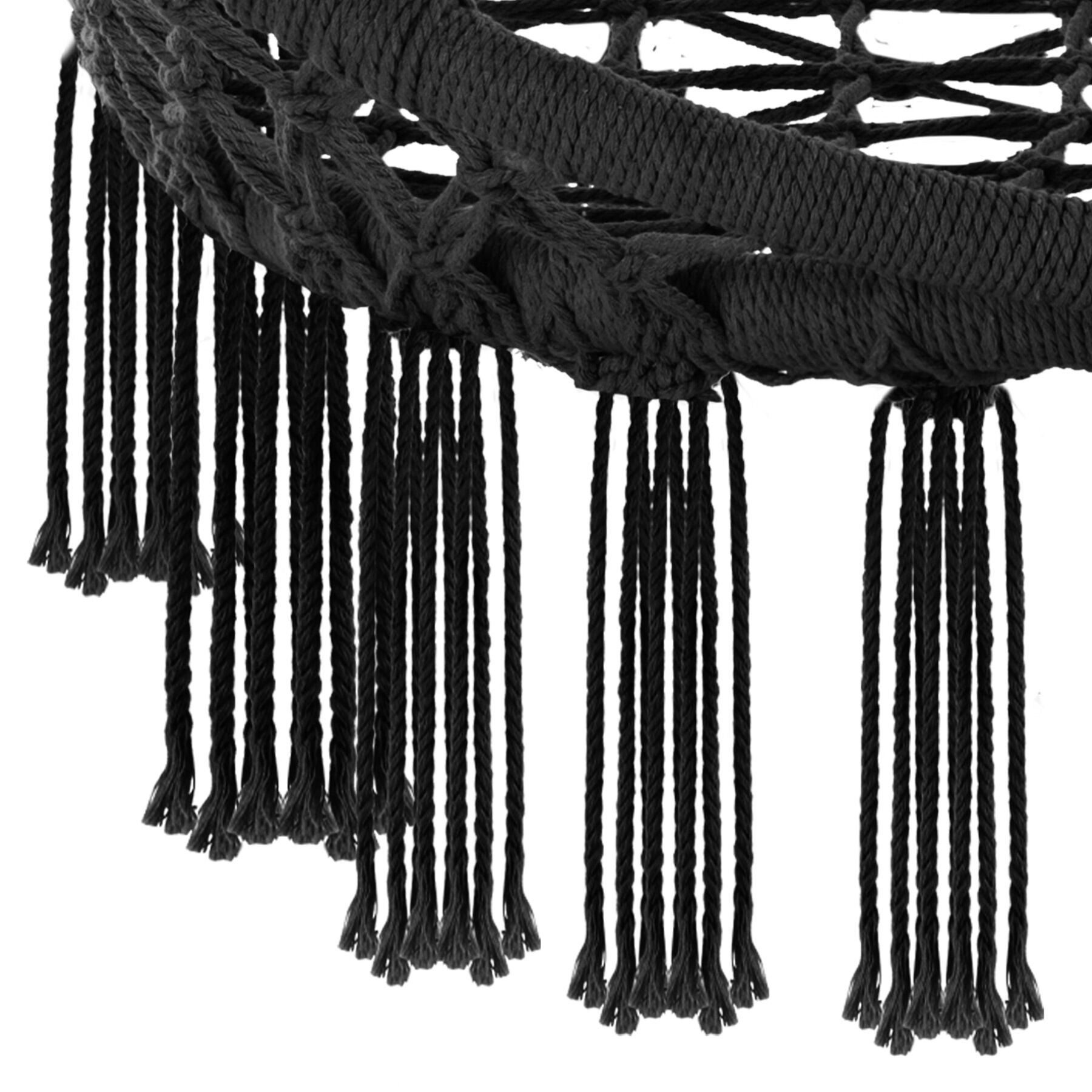 Fauteuil suspendu avec Rembourrage de l'assise et du dossier noir - 8