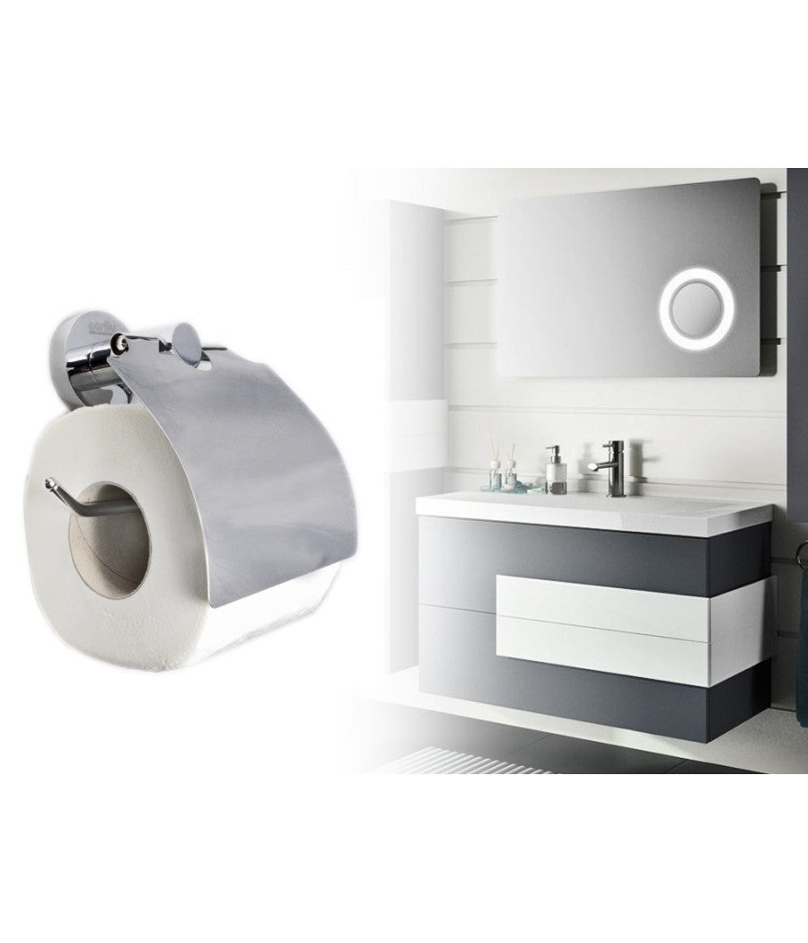 YUET Porta Carta Igienica Da Terra Acciaio Inox Porta Rotoli - Foto 4