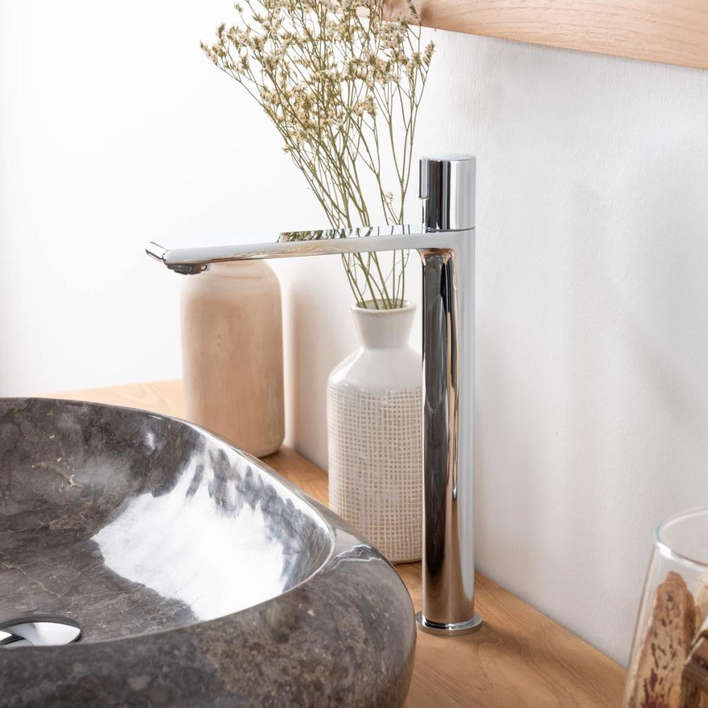 Mitigeur progressif lavabo haut chromé Tamise - 6