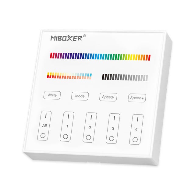 Controllo remoto Frequenza senza fili 4 zone bianche - RGB+CCT B4