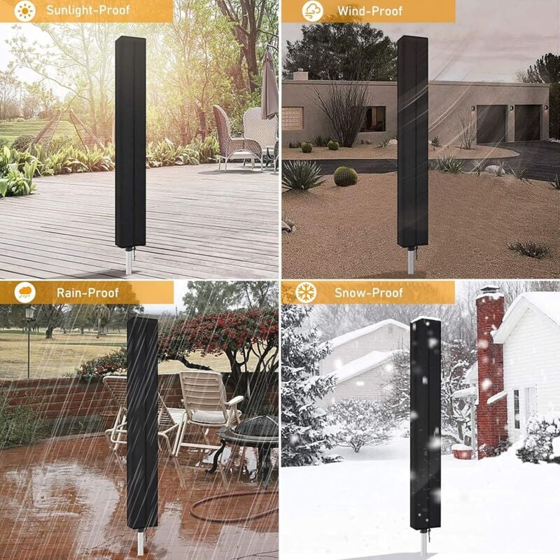 Housse de Protection Imperméable pour Séchoir Parapluie Brabantia Leifheit Extérieur 160x15x15cm - 4