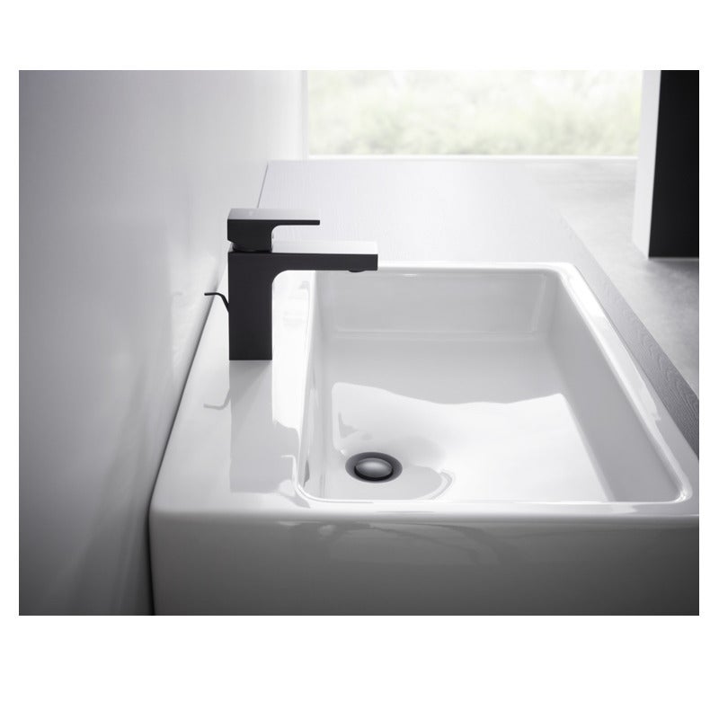 Mitigeur lavabo HANSGROHE Vernis Shape 100 Noir mat avec tirette et vidage synthétique - 3