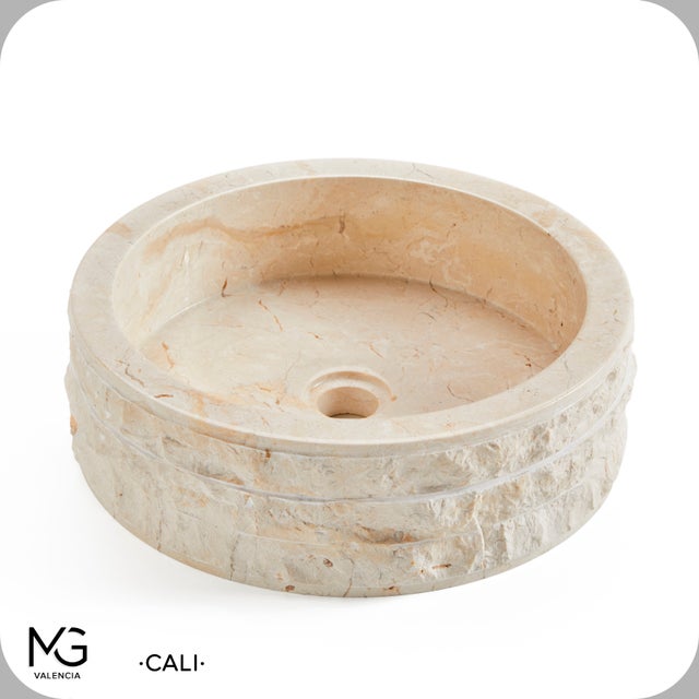 Umywalka z naturalnego marmuru | CALI | 40 x 40 x 15 cm