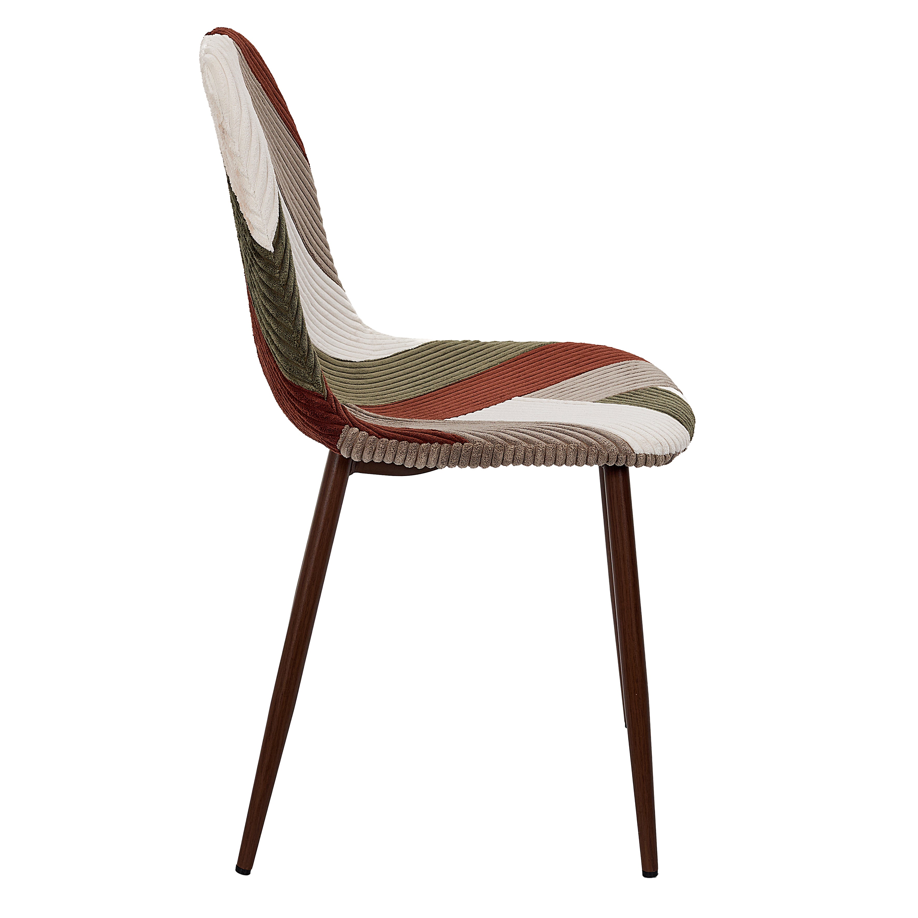Lot de 4 Chaises Côtelé 