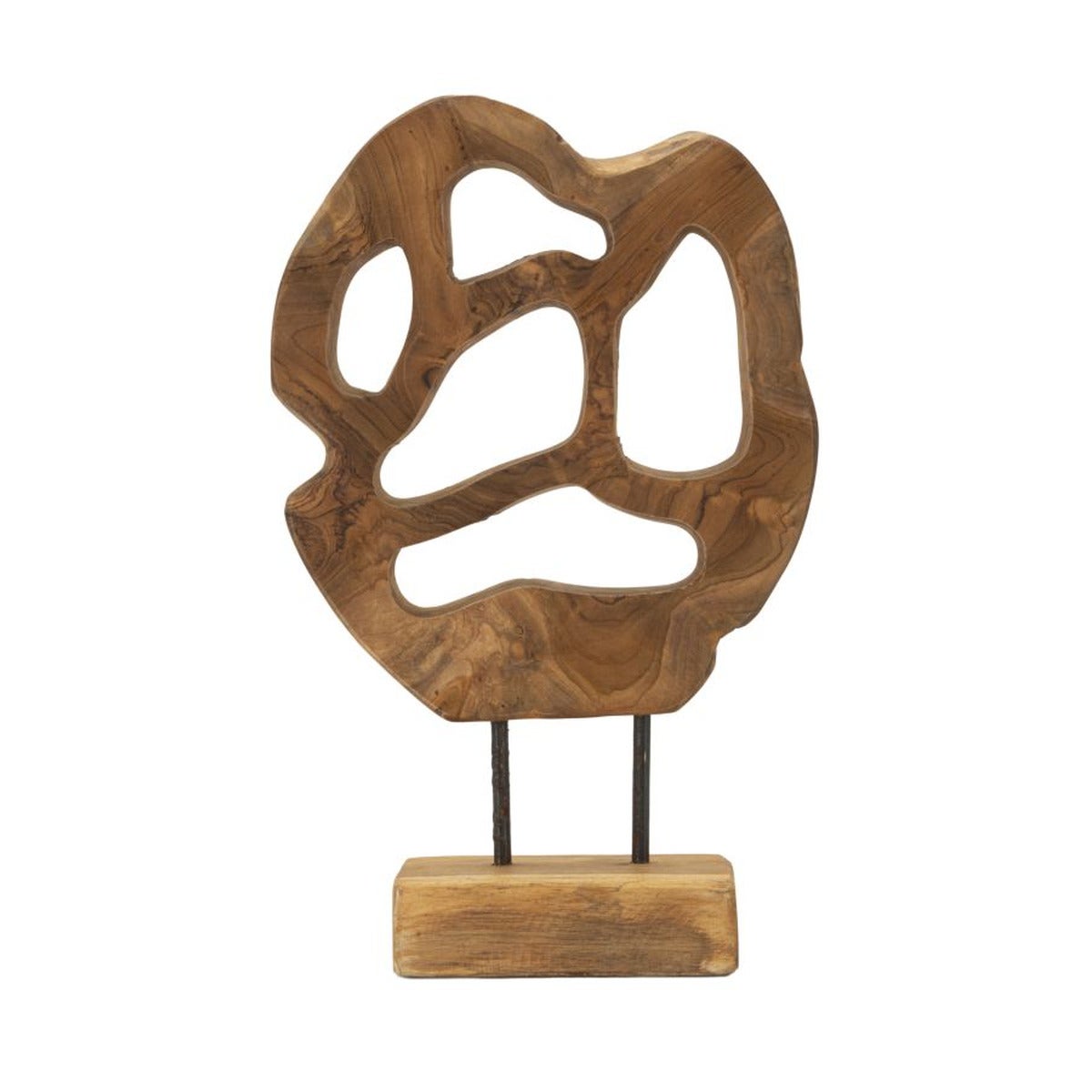 Rzeźba Korzeń 5, Drewno, Brązowy, Seven Design
