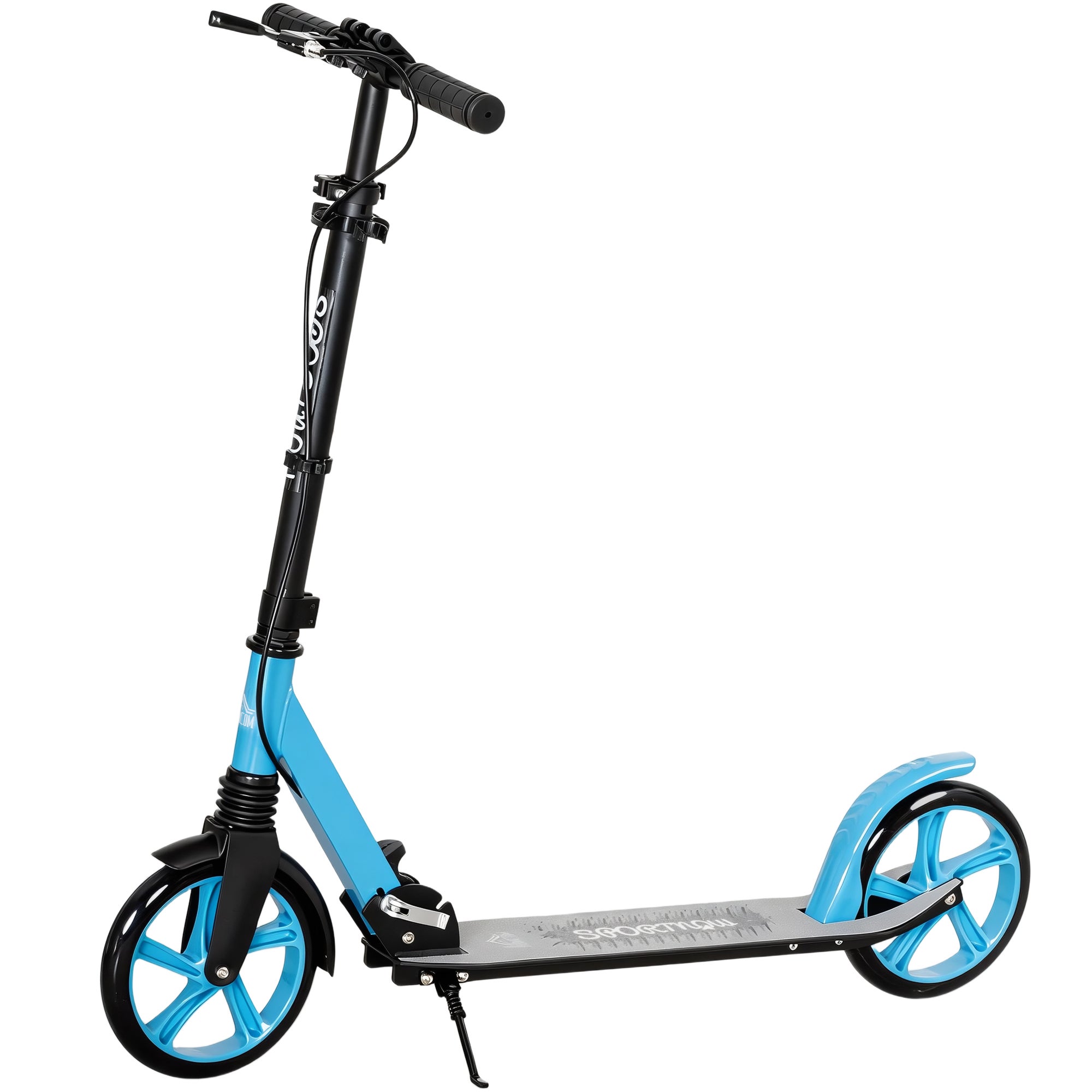 Trottinette Pliable En Aluminium – Frein, Suspension Avant, Hauteur Réglable, Charge 100 Kg, Pour Ado Et Adulte