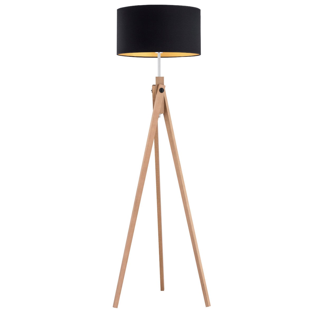 Lampa podłogowa stojąca Angel brązowo-czarna 1xE27x15W wym: 155 x 45 x 45 cm metal Alfa