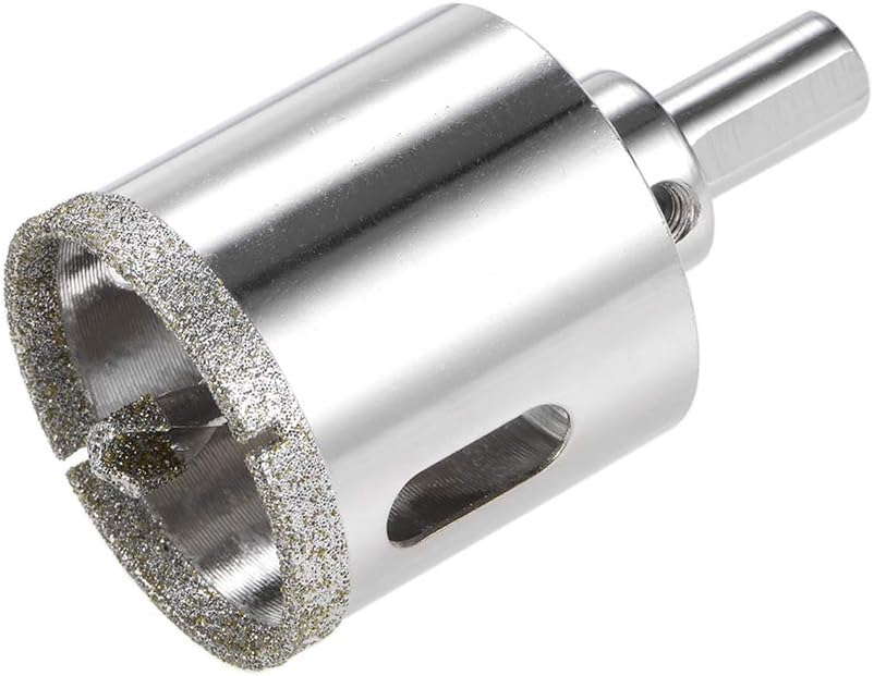 Wiertło diamentowe z wiertłem prowadzącym, otwornica do szkła - średnica trzpienia 10 mm, średnica 40 mm, głębokość otworu 36 mm
