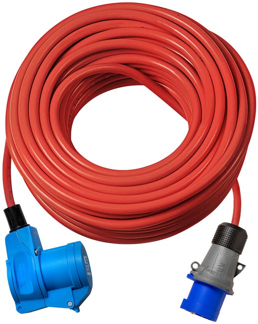 Rallonge électrique SOLUTIONS OUTDOOR avec fiche CEE P17 - IP44 10m ...