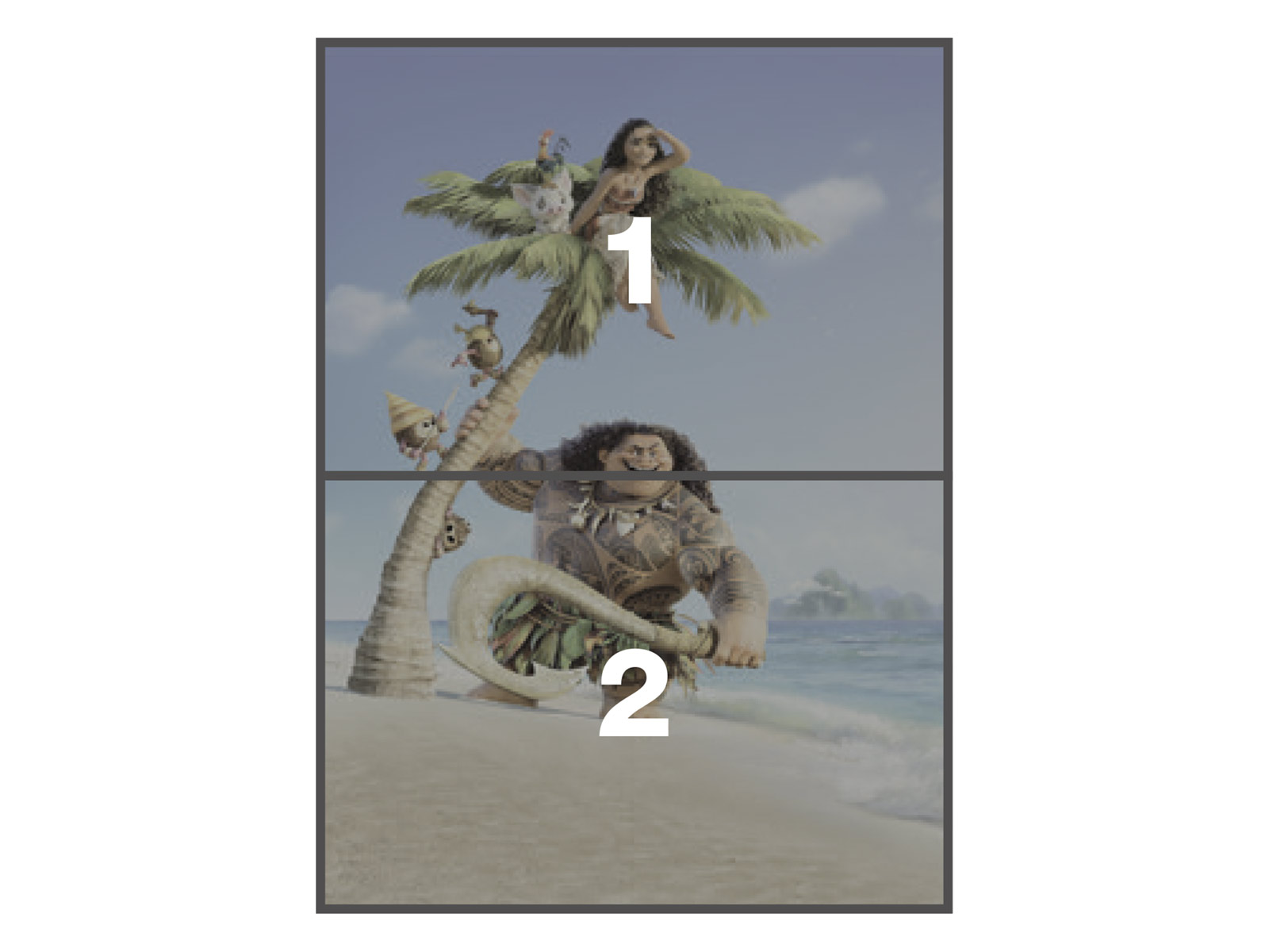 Fototapeta Moana niebieskim,zielonymIpiaskowym - 184 x 248 cm - DISNEY - 3