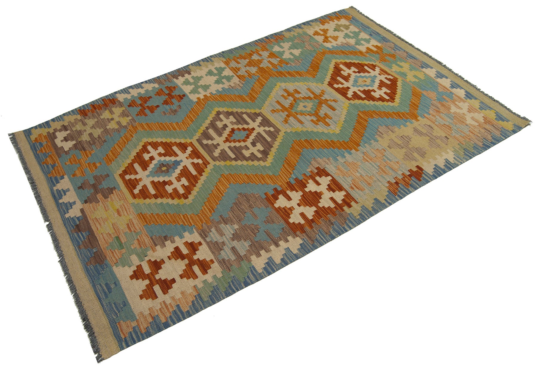 152x100 cm auodutenio kilim estilo clásico hecho a mano original fácil de limpiar