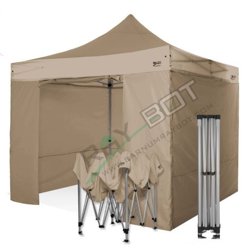 Gazebo Pieghevole 3x3 RAY BOT Ecru Professionale Con Laterali Finestre . Tessuto Impermeabile Da 350g/m in PVC. Gazebo Rapido
