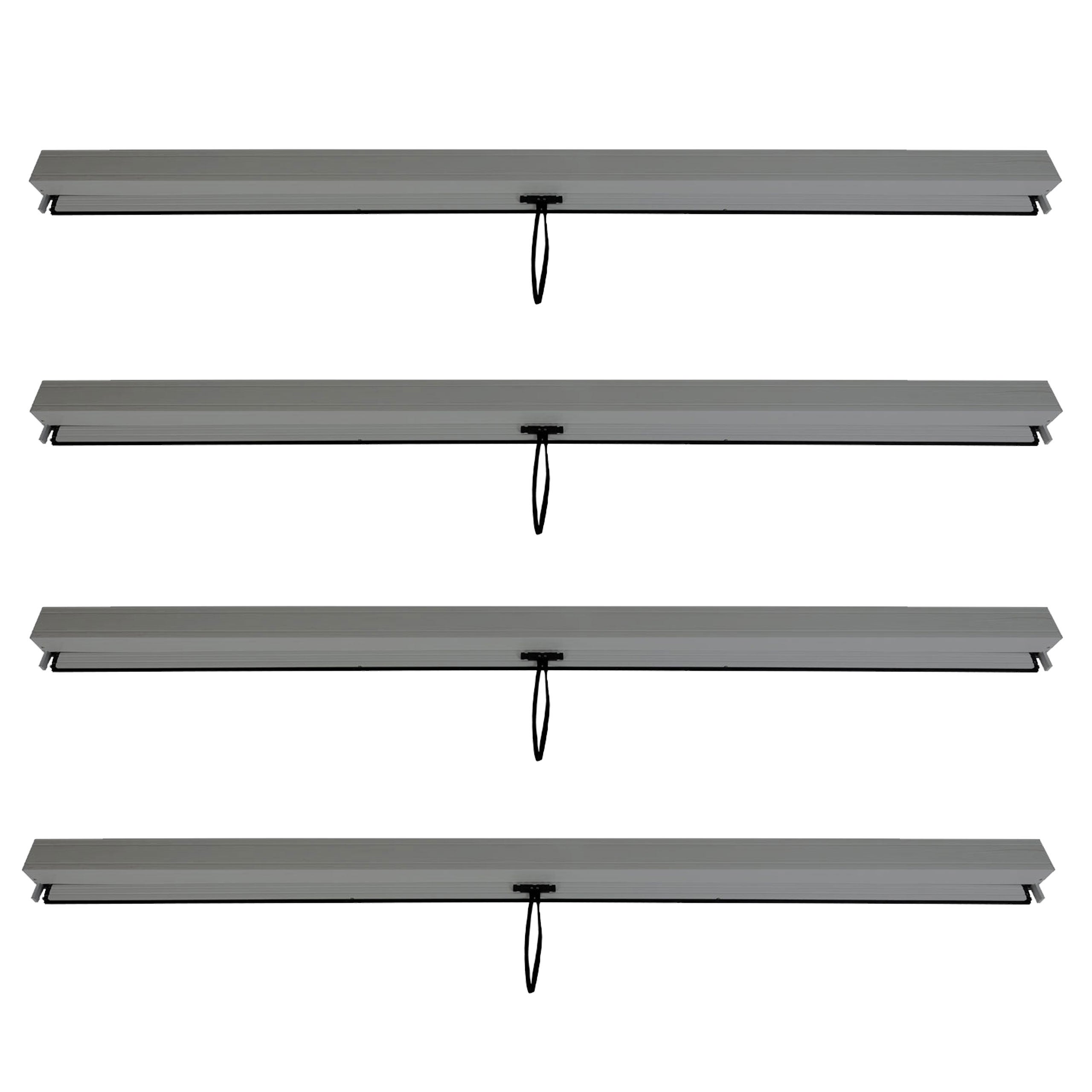 Ścianka boczna do pergoli HWC-L46, zestaw 4 rolet do pawilonu, wymienna ścianka boczna, tkanina/tkanina przeciwwiatrowa 3x3m ~ antracyt