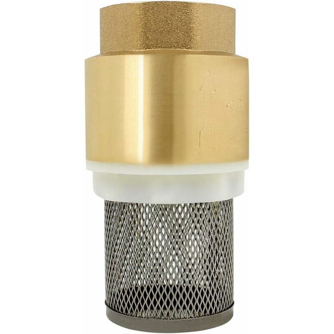 Clapet Anti-Retour 1/2 Pouce Cuivre Avec Filtre - Vanne Non-Retour Verticale Pour Pompe Fontaine