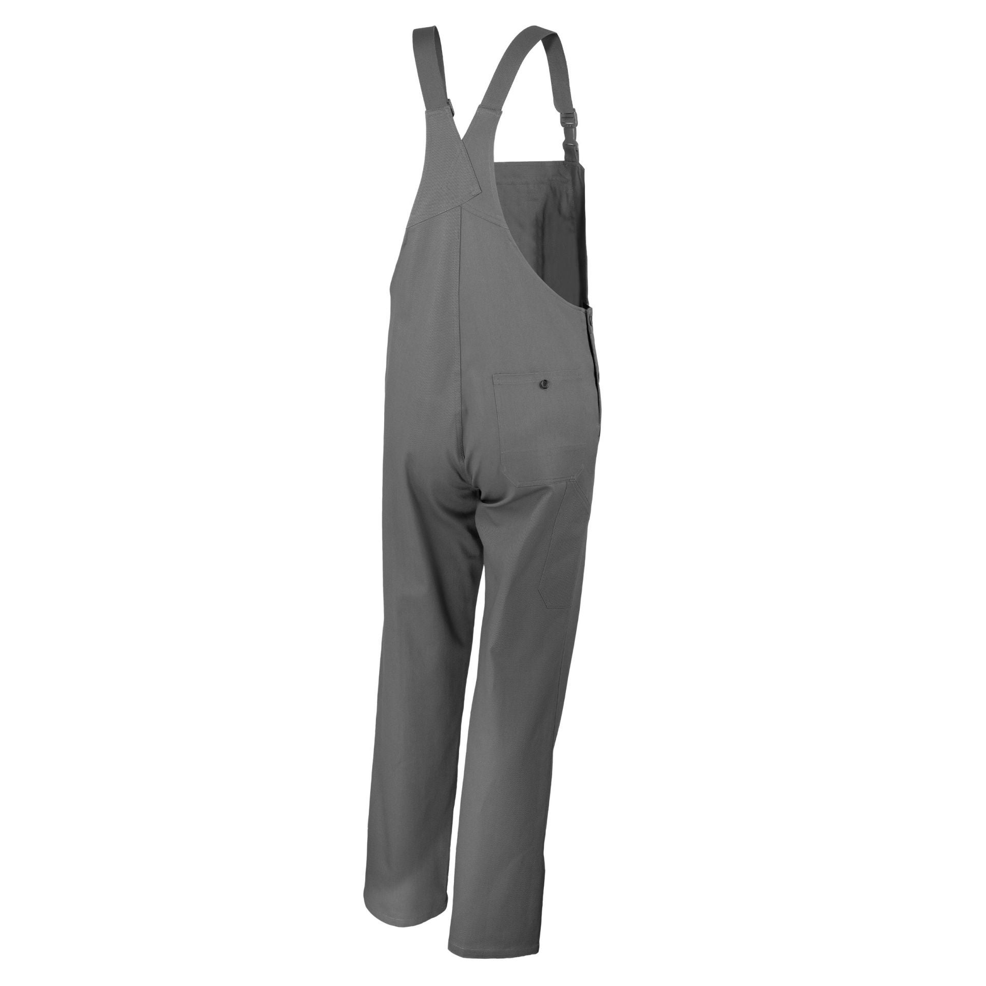Qualitex - salopette classique - en pur coton - d'entretien facile - gris - size 64 - Unisex - pantalon de travail avec 7 poche - durable - 2