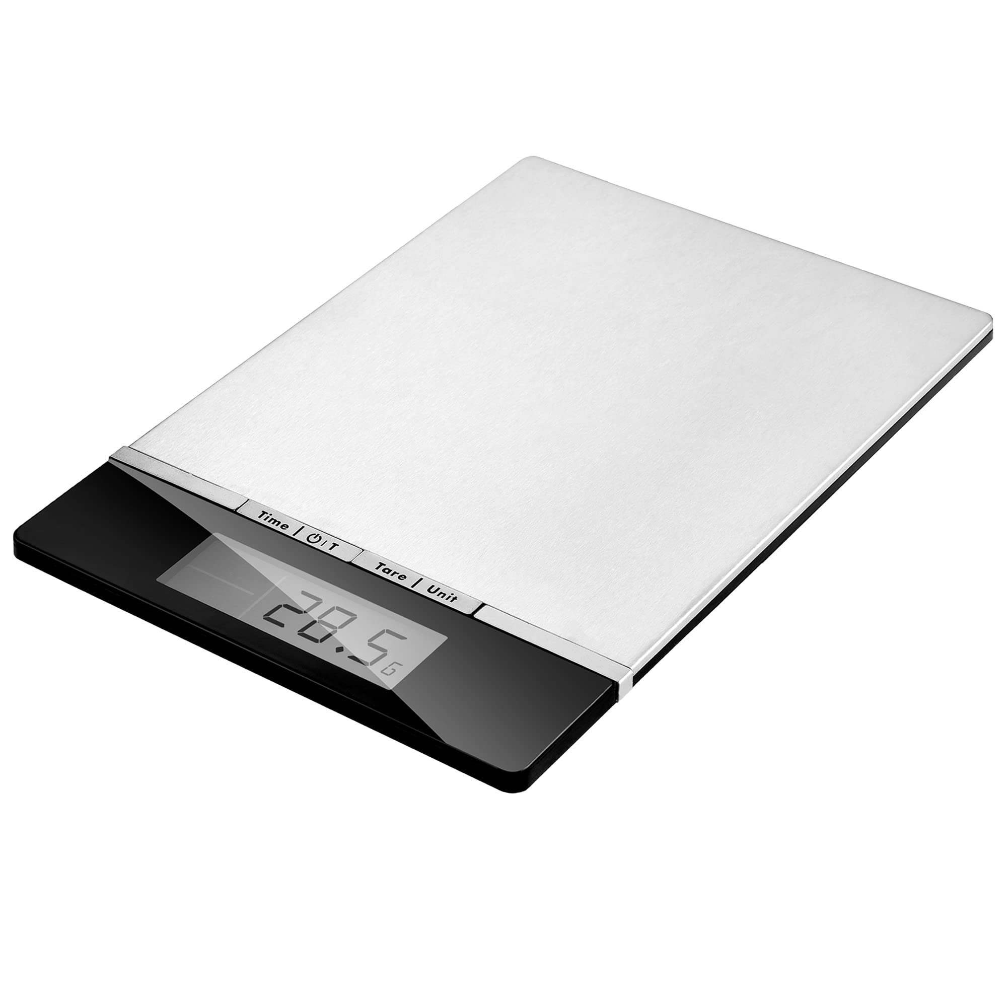 KS5000 Bilancia da cucina digitale - Ciotola INOX 24,5 cm inclusa - Display retroilluminato e funzione tara - Display retroilluminato e funzi- -it