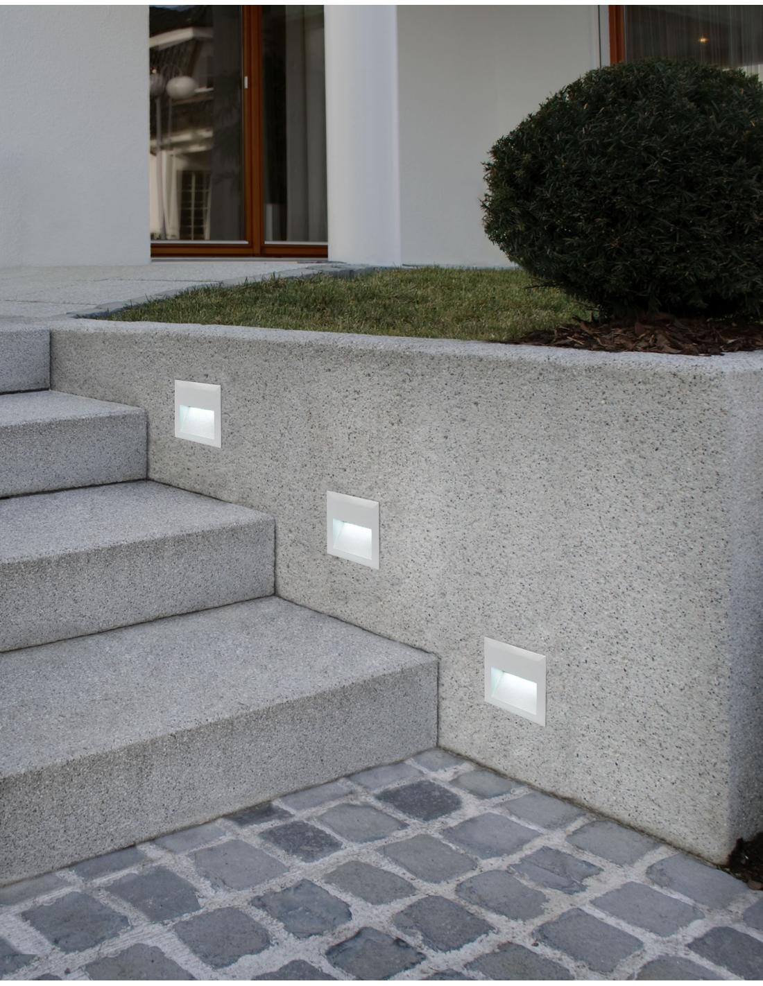 Lampada Ad Incasso Esterno Moderno Zimba-Led Alluminio Argento Led - 5