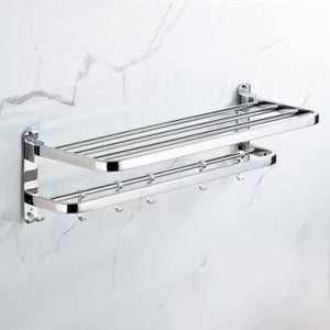 Porta Asciugamani A Ventosa Senza Fori | Acciaio Inox | Per Bagno E Cucina | Fissaggio Forte